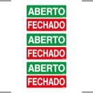 Combo 3 Placas De Sinalização Aberto / Fechado 30x10 Ekomunike - P-30 F9e