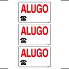 Combo 3 Placas De Sinalização Alugo 30x20 Ekomunike - P-14 F9e Combo 3 Placas De Sinalização Alugo 30x20 Ekomunike - P-14 F9e