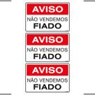 Combo 3 Placas De Sinalização Aviso Não Vendemos Fiado 30x20 Ekomunike - P-12/1 F9e Combo 3 Placas De Sinalização Aviso Não Vendemos Fiado 30x20 Ekomunike - P-12/1 F9e