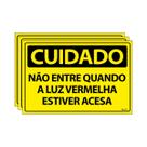 Combo 3 Placas De Sinalização Cuidado Não Entre Quando A Luz Vermelha Estiver Acesa 30x20 Ecom IA - SC19 F9e Combo 3 Placas De Sinalização Cuidado Não Entre Quando A Luz Vermelha Estiver Acesa 30x20 Ecom IA - SC19 F9e