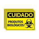Combo 3 Placas De Sinalização Cuidado Produtos Biológicos 30x20 Ecom IA - SC93 F9e Combo 3 Placas De Sinalização Cuidado Produtos Biológicos 30x20 Ecom IA - SC93 F9e