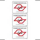 Combo 3 Placas De Sinalização É Proibido Fumar Neste Local 25X20 Ekomunike - P-5/2 F9e