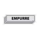 Combo 3 Placas De Sinalização Empurre 30x7 Ecom IA - B-520 F9e