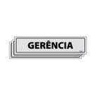 Combo 3 Placas De Sinalização Gerência 30x7 Ecom IA - B-505 F9e