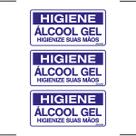 Combo 3 Placas De Sinalização Higiene Álcool Gel Higienize Suas Mãos 20x10 Ekomunike - P-37/1 F9e Combo 3 Placas De Sinalização Higiene Álcool Gel Higienize Suas Mãos 20x10 Ekomunike - P-37/1 F9e