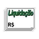Combo 3 Placas De Sinalização Liquidação 20X15 Ecom IA - P-23 F9e