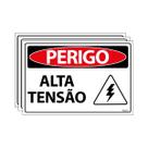 Combo 3 Placas De Sinalização Perigo Alta Tensão 30x20 Ecom IA - SP6 F9e Combo 3 Placas De Sinalização Perigo Alta Tensão 30x20 Ecom IA - SP6 F9e