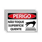 Combo 3 Placas De Sinalização Perigo Não Toque Superfície Quente 30x20 Ecom IA - SP78 F9e Combo 3 Placas De Sinalização Perigo Não Toque Superfície Quente 30x20 Ecom IA - SP78 F9e