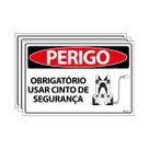 Combo 3 Placas De Sinalização Perigo Obrigatório Usar Cinto De Segurança 30x20 Ecom IA - SP79 F9e Combo 3 Placas De Sinalização Perigo Obrigatório Usar Cinto De Segurança 30x20 Ecom IA - SP79 F9e