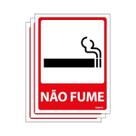 Combo 3 Placas De Sinalização Proibido Fumar 15x20 Ecom IA - P-28 F9e Combo 3 Placas De Sinalização Proibido Fumar 15x20 Ecom IA - P-28 F9e