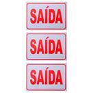 Combo 3 Placas De Sinalização Saída 30X20 Pacific - Ps17 F5e Combo 3 Placas De Sinalização Saída 30X20 Pacific - Ps17 F5e