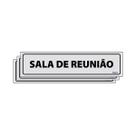 Combo 3 Placas De Sinalização Sala De Reunião 30x7 Ecom IA - B-523/2 F9e