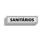 Combo 3 Placas De Sinalização Sanitários 30x7 Ecom IA - B-502 F9e