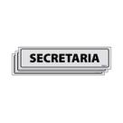 Combo 3 Placas De Sinalização Secretaria 30x7 Ecom IA - B-516 F9e Combo 3 Placas De Sinalização Secretaria 30x7 Ecom IA - B-516 F9e