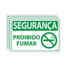 Combo 3 Placas De Sinalização Segurança Proibido Fumar 30x20 Ecom IA - SS8 F9e Combo 3 Placas De Sinalização Segurança Proibido Fumar 30x20 Ecom IA - SS8 F9e