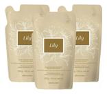 Combo 3 refil lily creme acetinado 250g oboticario