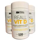 Combo 3 Suplemento Vitamina D K2 Reall Nutrition 120 Caps