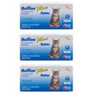 Combo 3 unidades Helfine Plus Vermífugo para Gatos - 2 comprimidos