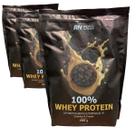 Combo 3 Whey Protein Concentrado 100% Reall Nutrition 900g