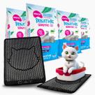 Combo 4 Areia Bionature Sensitive Fina Azul - 2Kg + Coletor de areia