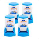 Combo 4 Bebedouro Prático Alvorada 3 Litros - Azul