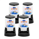Combo 4 Bebedouro Prático Alvorada 3 Litros - Preto Combo 4 Bebedouro Prático Alvorada 3 Litros - Preto