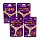 Combo 4 Brinquedo Osso Bamboo Brinca Dent One Sabor Bacon - Y - Pequeno
