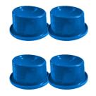 Combo 4 Comedouro Ergonômico Adulto 150mL Mypetone - Azul