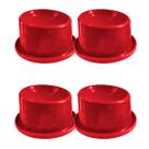Combo 4 Comedouro Ergonômico Filhote 80mL Mypetone - Vermelho Combo 4 Comedouro Ergonômico Filhote 80mL Mypetone - Vermelho