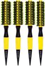 Combo 4 escovas yellow ceramica profissional 1pp + 3 p marco boni