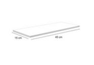 Combo 4 Prateleiras MDF/MDP 15mm Suporte Cantoneira 45x15 Branco Combo 4 Prateleiras MDF/MDP 15mm Suporte Cantoneira 45x15 Branco