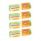 Combo 4 Saco De Lixo Pia e Banheiro com Aroma Citronela 30 Un - 50L