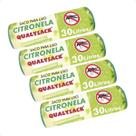 Combo 4 Saco De Lixo Pia e Banheiro com Aroma Citronela 30un - 30L
