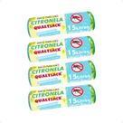 Combo 4 Saco De Lixo Pia e Banheiro com Aroma Citronela 60 Un - 15L