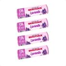 Combo 4 Saco De Lixo Pia e Banheiro com Aroma Lavanda 30 Un - 15L