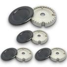 Combo 4 Tampas Espalhador Boca De Fogão + Queimadores Brastemp Eva 3 peq 1 grande