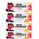 Combo 4 uni biscoito arroz rice cracker original 100g