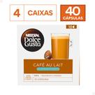 Combo 40 Cápsulas Café Au Lait Desnatado Dolce Gusto