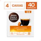 Combo 40 Cápsulas Café Caseiro Intenso Dolce Gusto