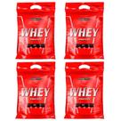 Combo 4x Nutri Whey Isolado Concentrado 907 Refil - Integralmedica