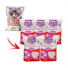 Combo 5 Areia Bentonita Esférica Premium Lavanda Great Pets para Gatos - 4 Kg