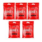 Combo 5x Nutri Whey Isolado Concentrado Chocolate - Integralmedica