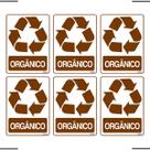 Combo 6 Adesivos De Sinalização Lixo Orgânico 15x20 Ekomunike - S-238 F9e