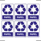 Combo 6 Adesivos De Sinalização Lixo Papel 15x20 Ekomunike - S-239 F9e Combo 6 Adesivos De Sinalização Lixo Papel 15x20 Ekomunike - S-239 F9e