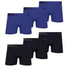 combo 6 Cueca Lupo Boxer box Microfibra Sem Costura Nf