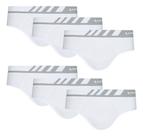 Combo 6 Cuecas Slip Sem Costura Microfibra Lupo Original Nf