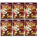 Combo 6 pacotes Bifinho para Cachorro Petisco XisDog Bifinho para cães Sabor Churrasco