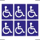 Combo 6 Placas De Sinalização Cadeirante 15x20 Ekomunike - P-29 F9e