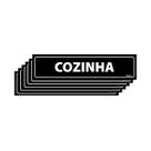 Combo 6 Placas De Sinalização Cozinha 30x7 Ecom IA - A-409 F9e