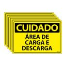 Combo 6 Placas De Sinalização Cuidado Área De Carga E Descarga 30x20 Ecom IA - SC86 F9e Combo 6 Placas De Sinalização Cuidado Área De Carga E Descarga 30x20 Ecom IA - SC86 F9e